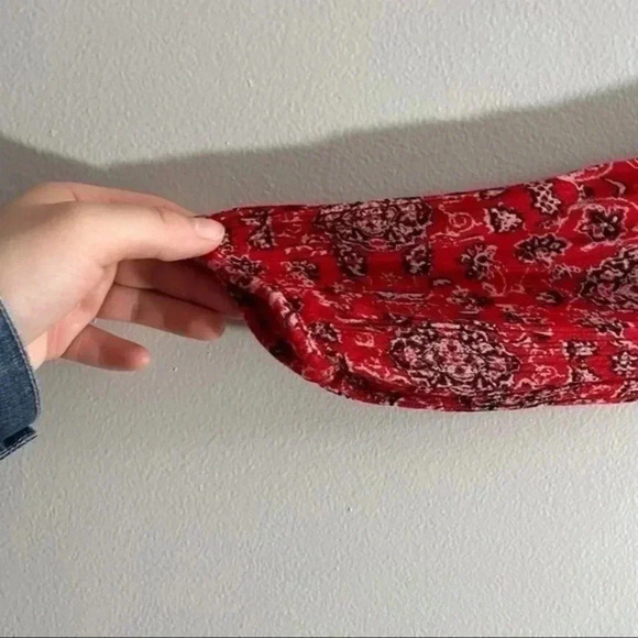 Melange red printed dress made in India XS - Picture 5 of 8